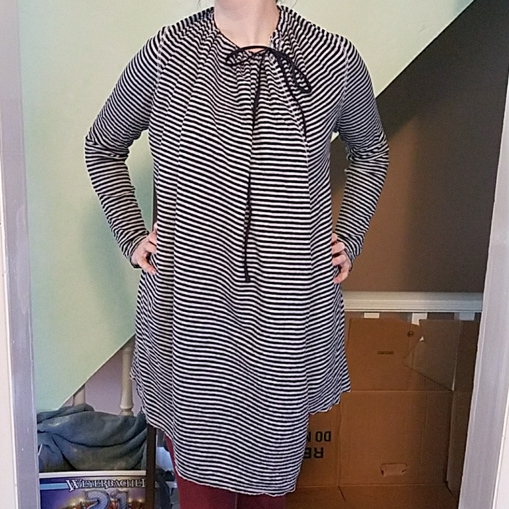 LAST CHANCE Evy's Tree Striped Diana Wrap Navy